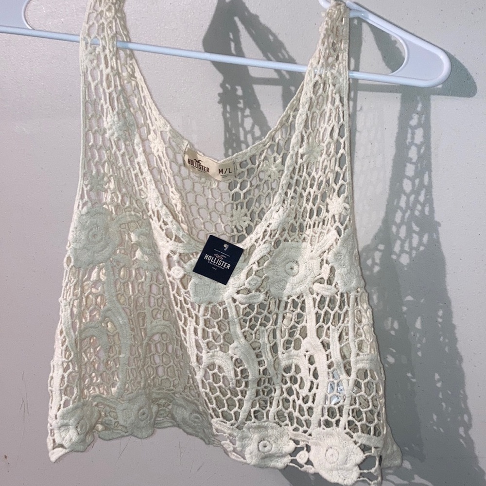NWT Hollister Crochet top